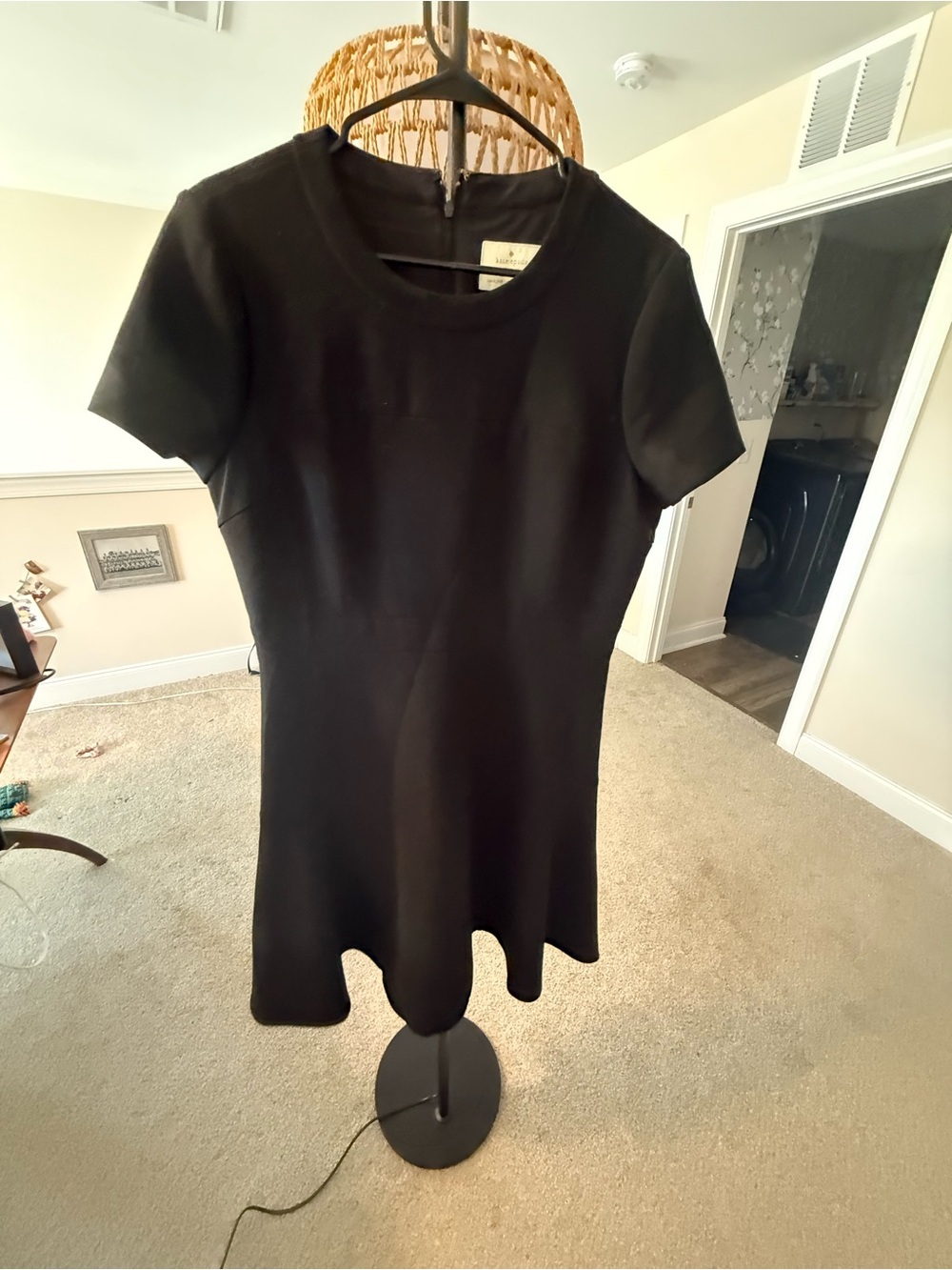kate spade Black Short-Sleeve A-Line Mini Dress